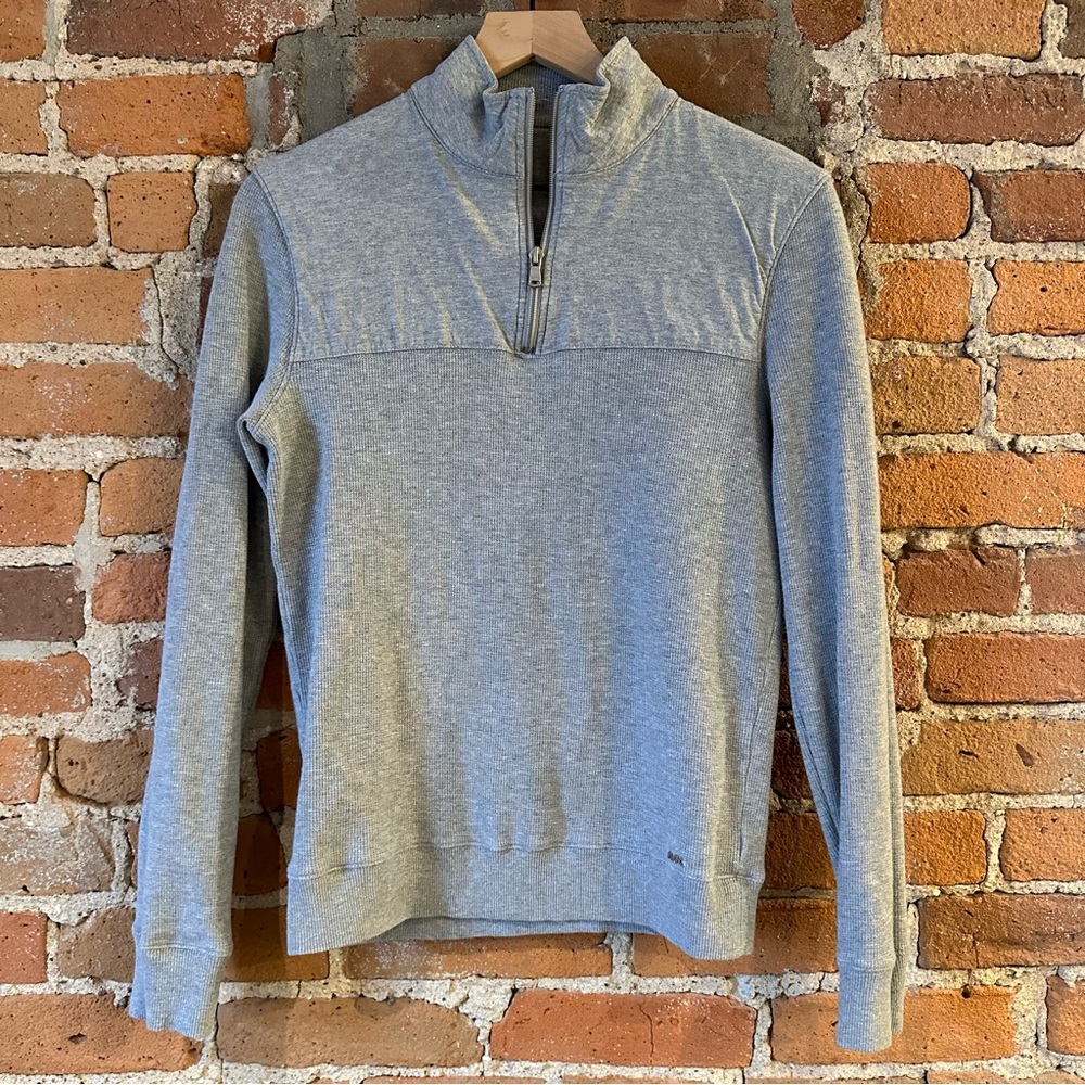 Mens Gray Michael Kors 1/4 Zip Sweater